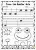 Image for Tracing Music Notes Worksheets for Spring product