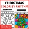 Image for Christmas Music Coloring Sheets | Color by Rhythm | Music Color by Code product