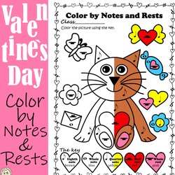 Image for Valentine`s Day Color by Notes & Rests product