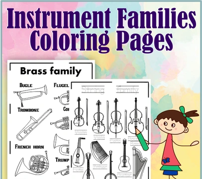 Instrument Families Coloring Pages