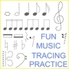 Image for Tracing Music Notes Worksheets for Summer product