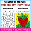 Image for Color by Rhythm Summer Themed Pages {standard notation} product