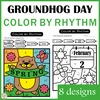 Image for Groundhog Day Music Color by Rhythm Pages product
