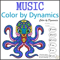 Image for Music Color by Dynamics | Octopus Mandala Style product