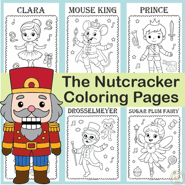 The Nutcracker Ballet (Main Characters) Coloring Pages