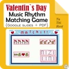 Image for Valentine`s Day Rhythm Matching Game {Ta, Ti-Ti, Rest} product
