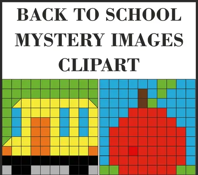Back to School Mystery Images Clipart