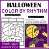 Image for Color by Rhythm Halloween Themed Pages product