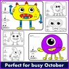 Image for Halloween Monster Music Coloring Worksheets | Notes & Rests product