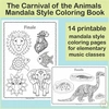 Image for The Carnival of the Animals Mandala-style Coloring Book - Camille Saint-Saëns product