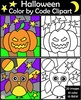 Image for Halloween Color by Number Clip Art product