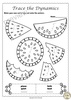 Image for Summer Trace and Color Music Worksheets product