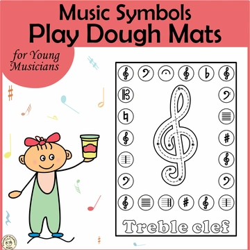 Music Play Dough Mats