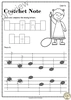 Image for Tracing Music Notes Worksheets for kids {British Terminology} product