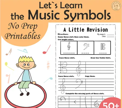 Let`s Learn the Music Symbols! No Prep Music Theory Pack