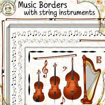 Music Borders with String Instruments