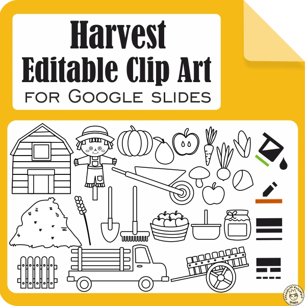 Harvest Editable Clip Art for Google Slides