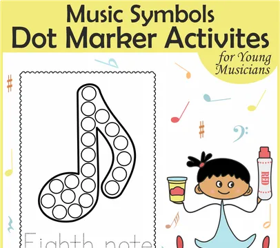 Music Notes & Symbols Dot Marker Activities