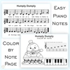 Image for Humpty Dumpty Nursery Rhythm | Online Music Game & Color By Note Worksheet product