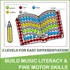 Image for Back to School Music Dot Marker Activities | Music Rhythm Worksheets | 2 Levels product