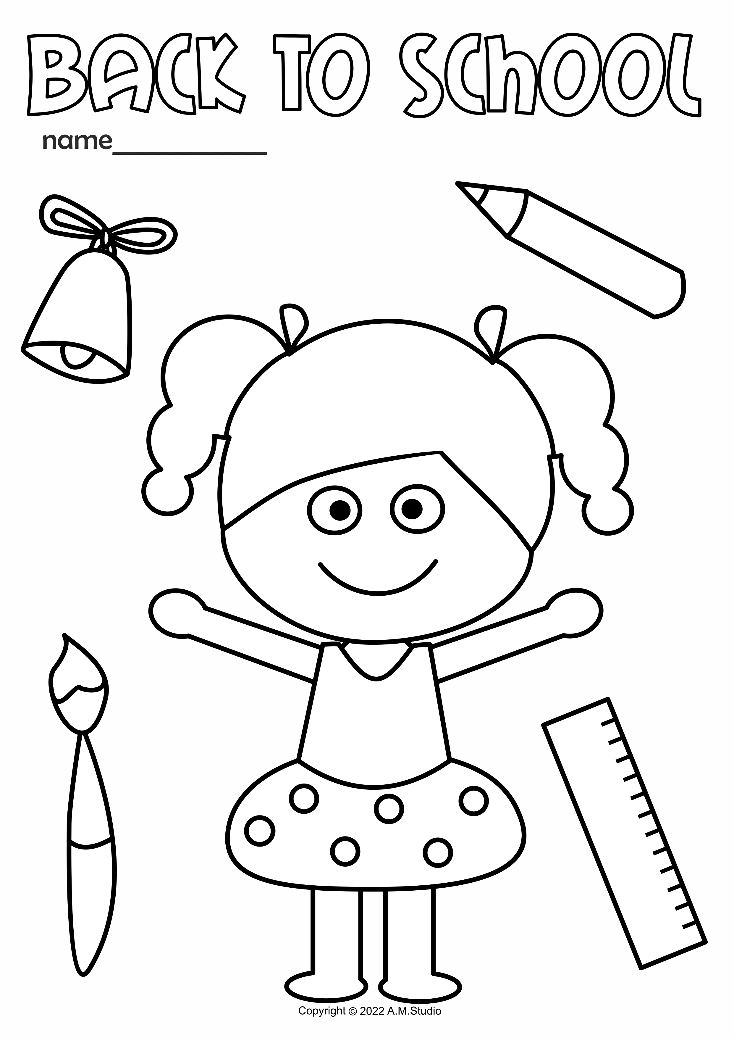 Printable Coloring Pages For Kids Back To School themed printable-coloring-pages-for-kids-back-to-school-themed