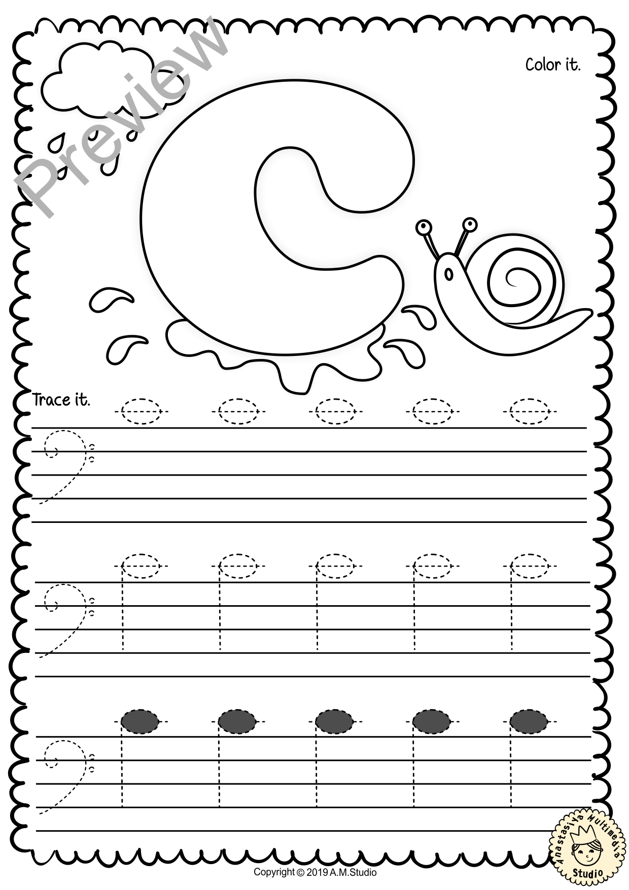 Bass Clef Tracing Music Notes Worksheets for Spring (img # 3)
