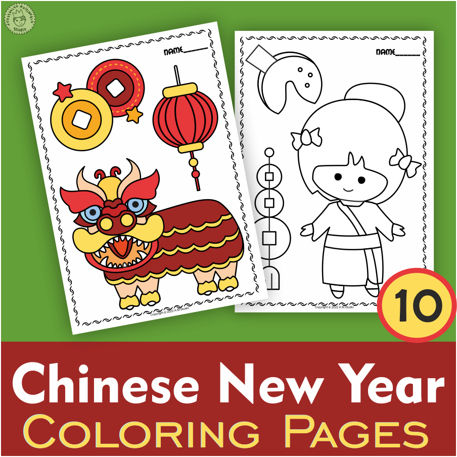 Chinese New Year Coloring Printable Fanny Printable
