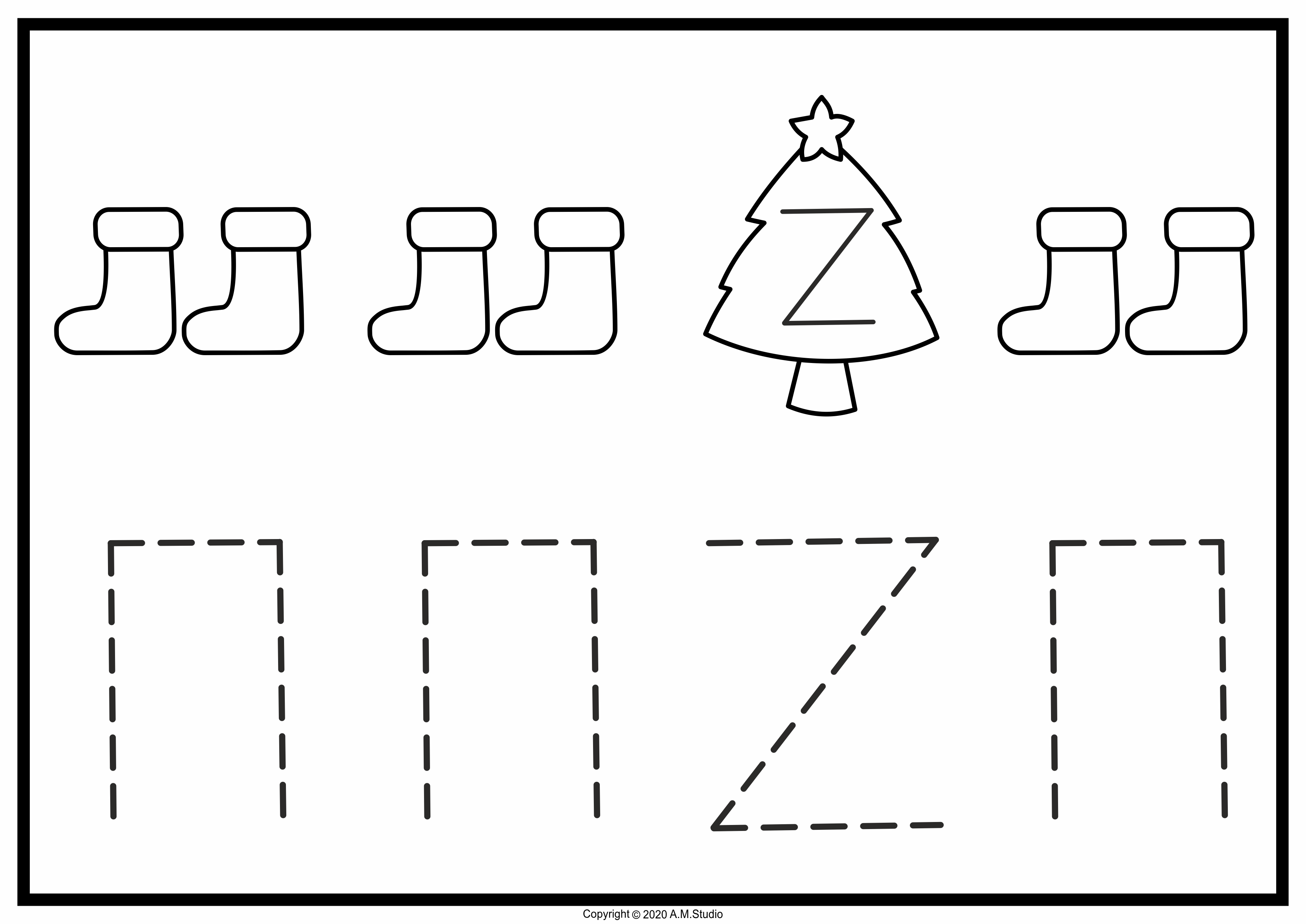 Color, Trace, Clap! Christmas Music Rhythm Activities {Ta, Ti-Ti, Rest} (img # 1)