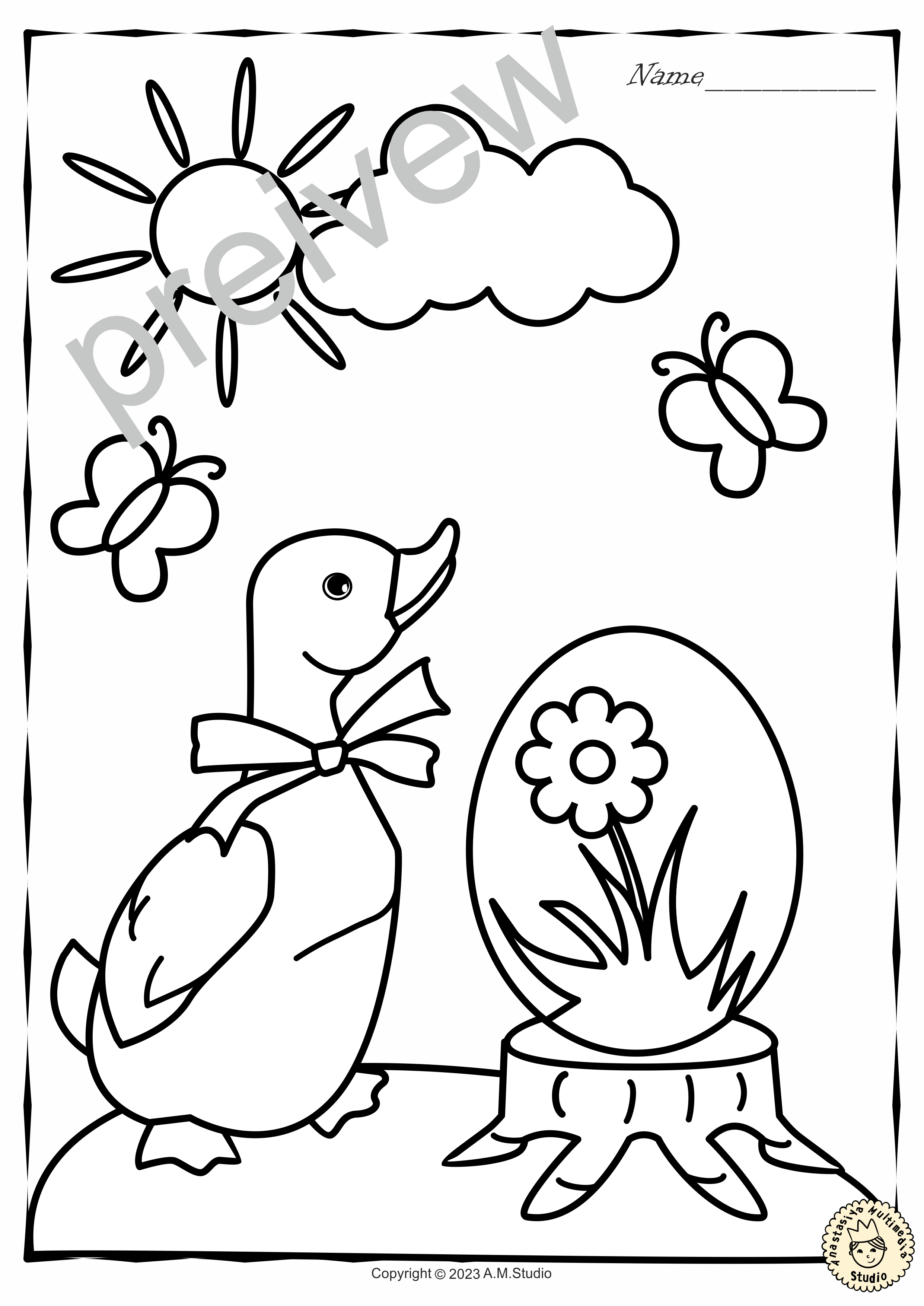 Easter Coloring Pages (img # 2)
