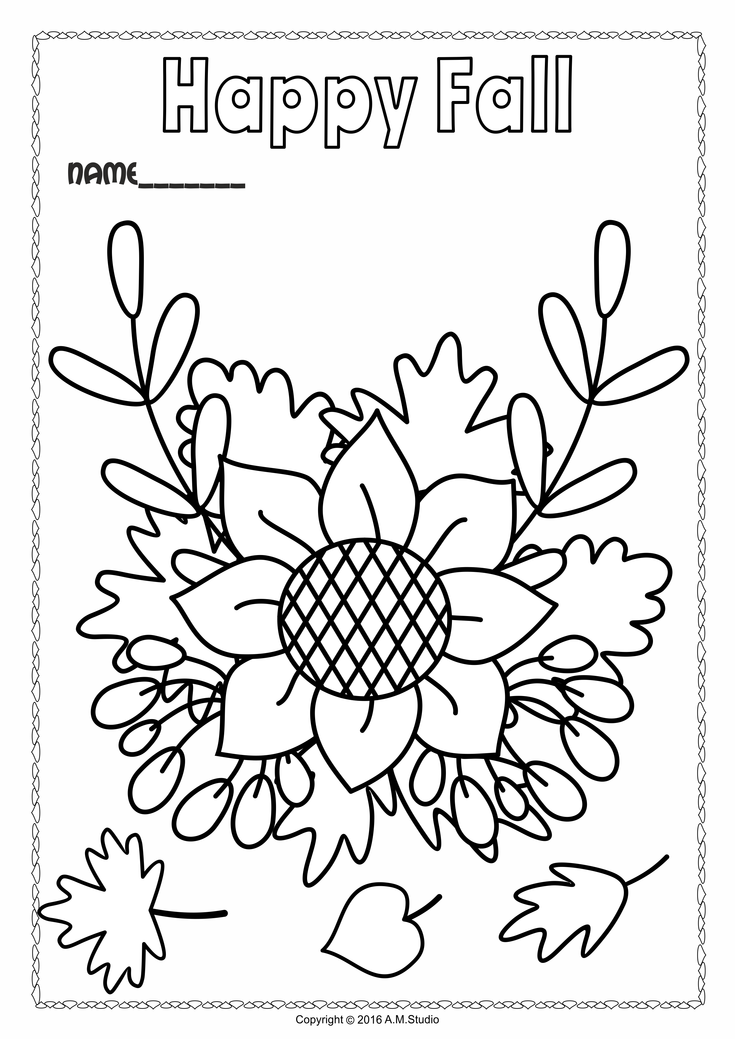Fall Coloring Pages (img # 2)