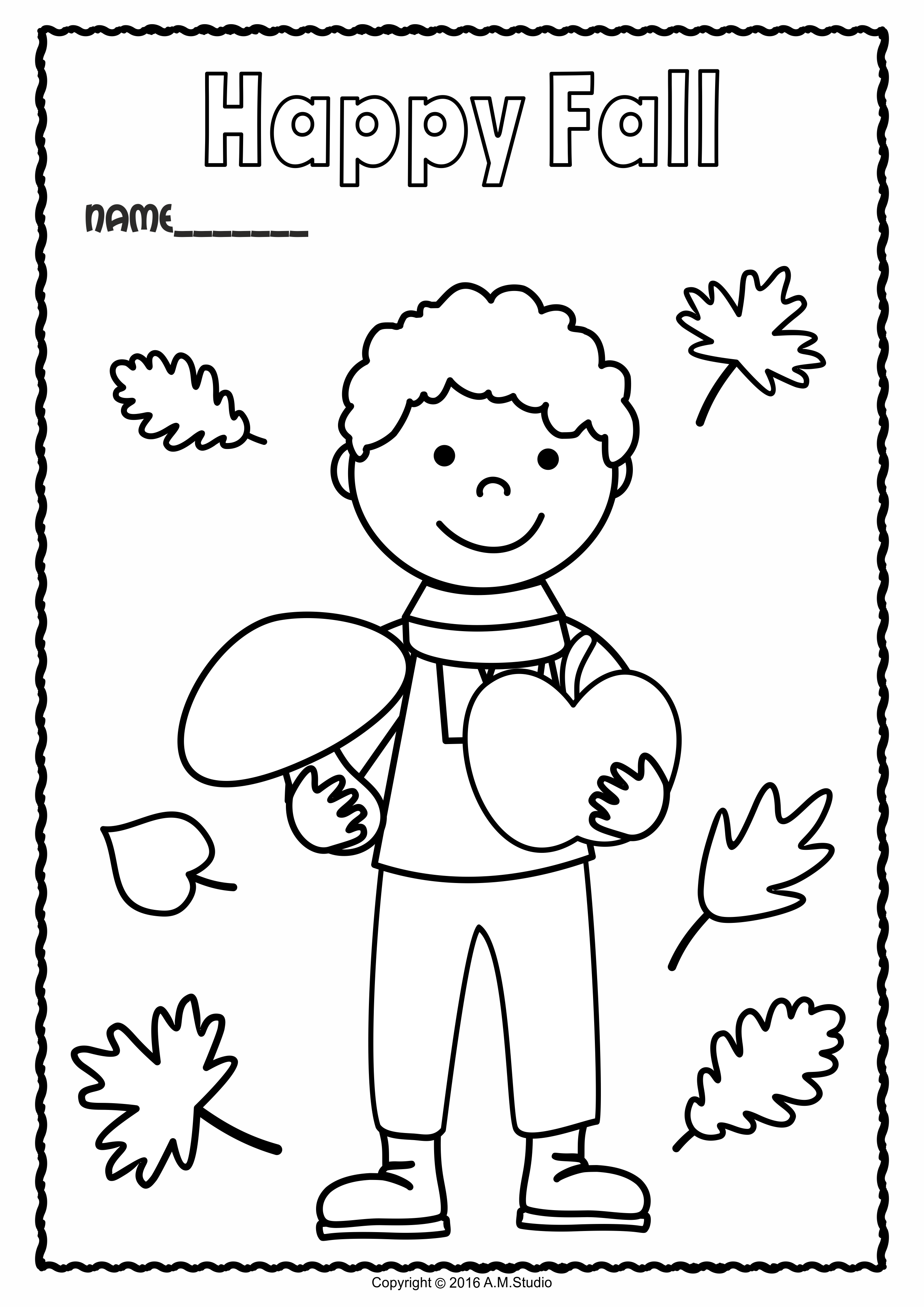 Fall Coloring Pages (img # 3)