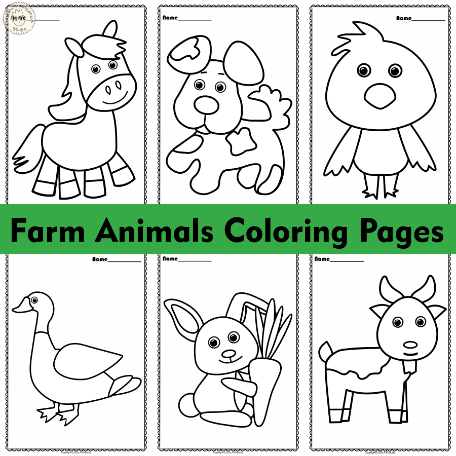 Farm Animals Coloring Pages (img # 2)