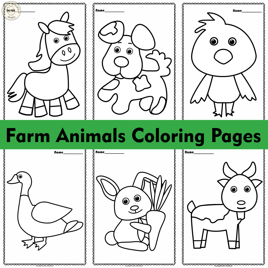 Farm Animals Coloring Pages Jenny Printable Farm Animals Coloring Pages Jenny Printable