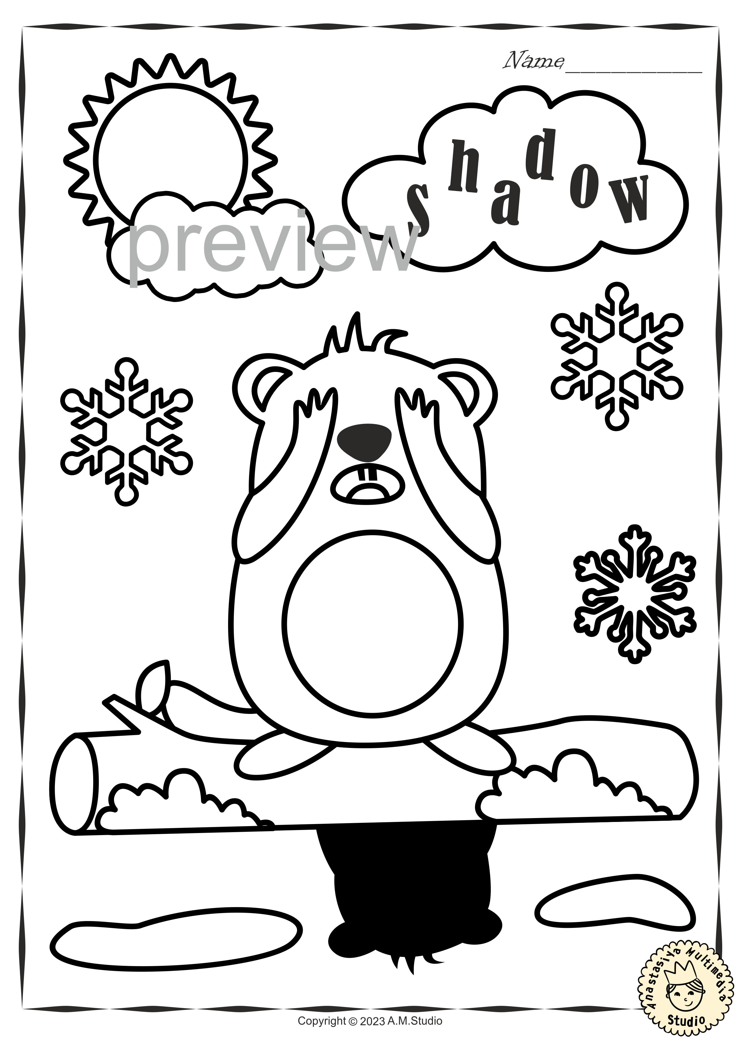 Groundhog Day Printable Coloring Pages for Children (img # 2)