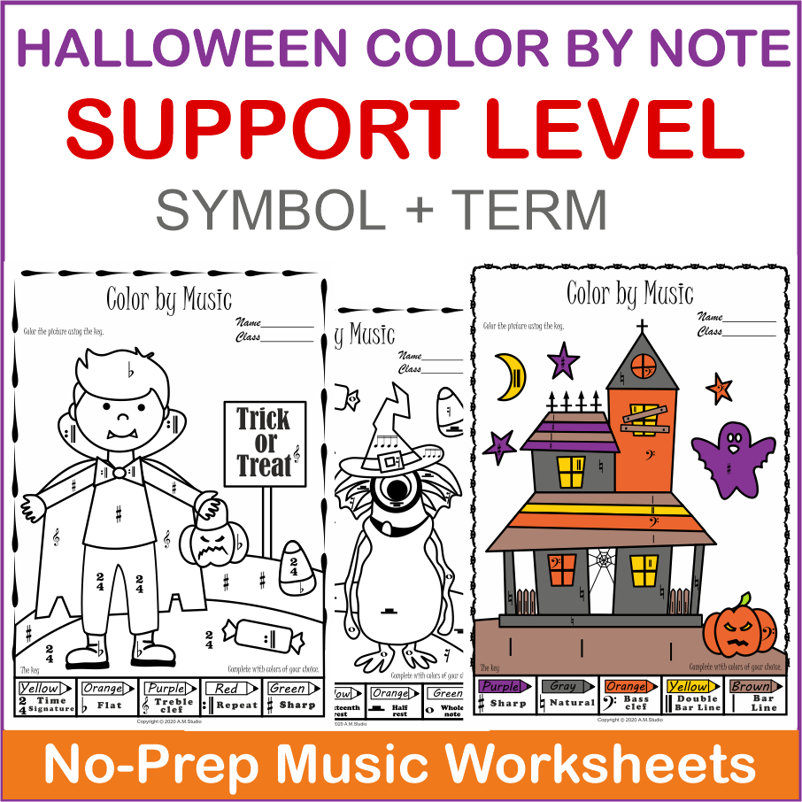 Halloween Color by Music Pack (img # 1)