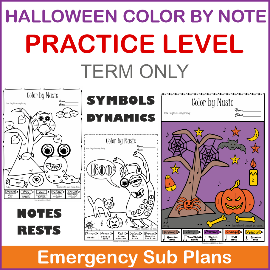 Halloween Color by Music Pack (img # 2)
