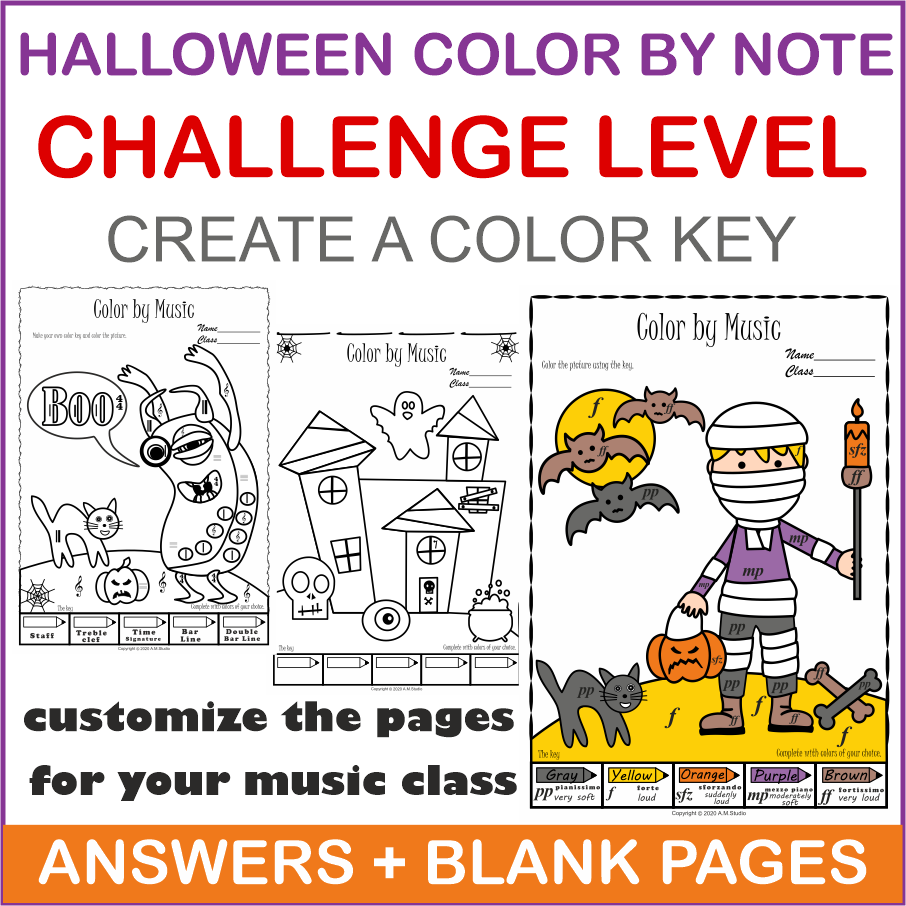 Halloween Color by Music Pack (img # 3)