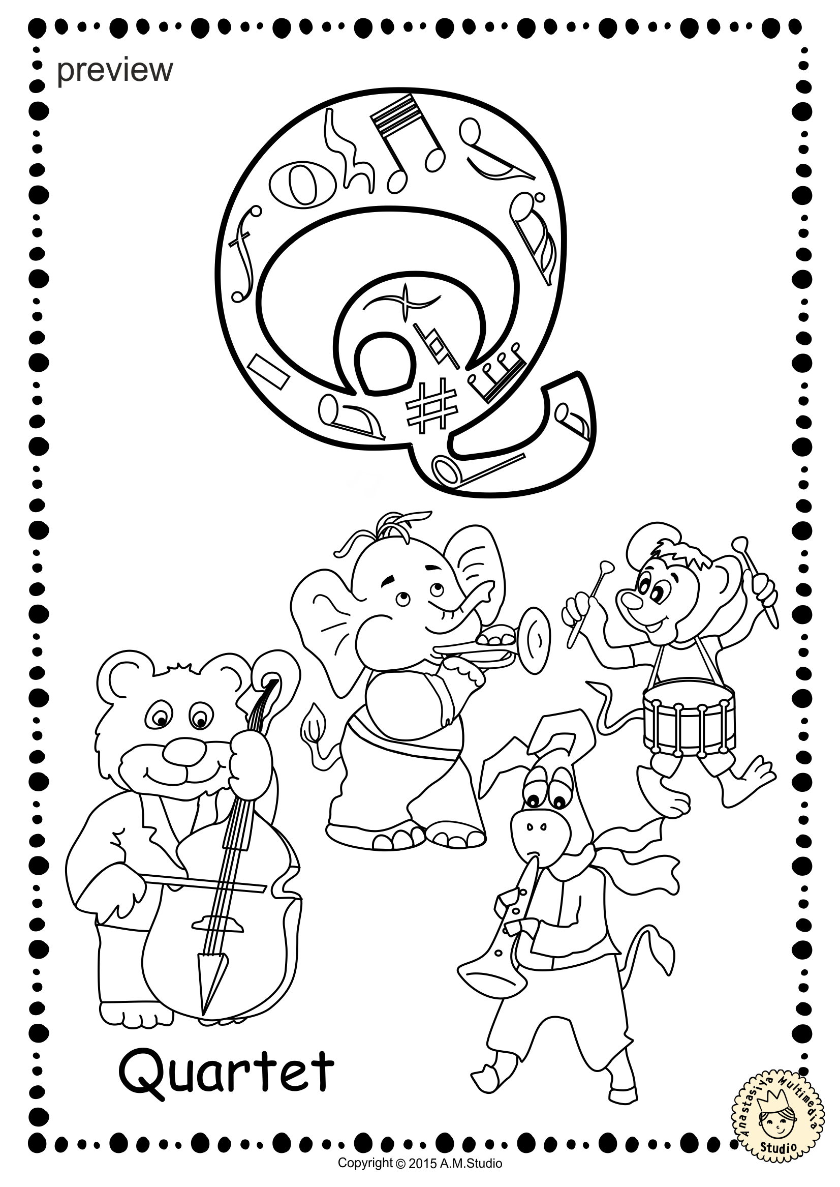 Music Alphabet Coloring pages (img # 2)
