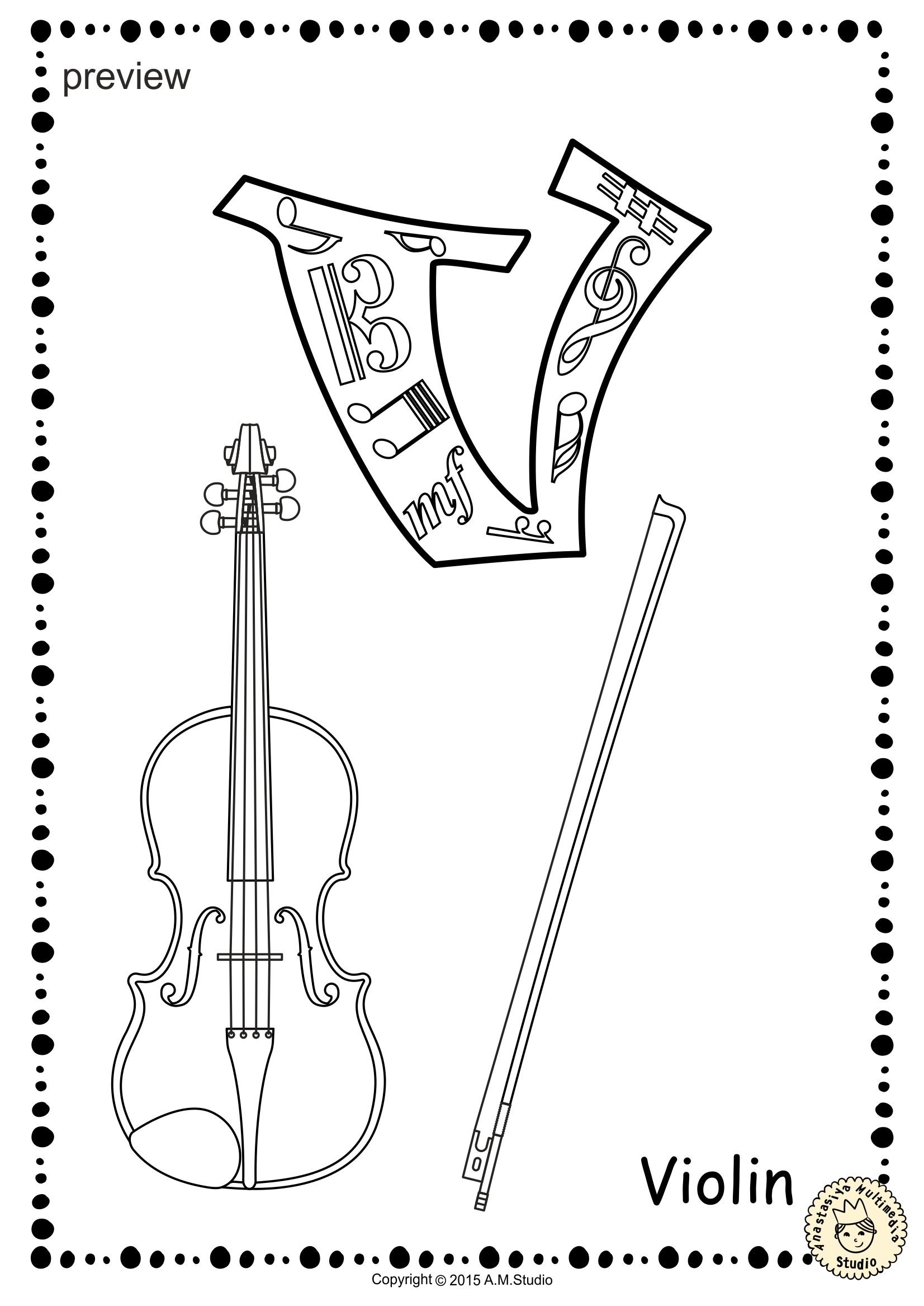 Music Alphabet Coloring pages (img # 3)