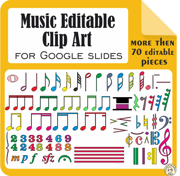 Music Editable Clip Art for Google Slides (img # 1)