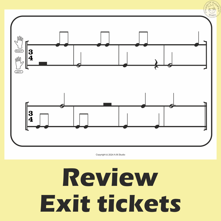 Music Rhythm Task Cards for Beginners | Level 1 _ 3/4 Meter (img # 3)