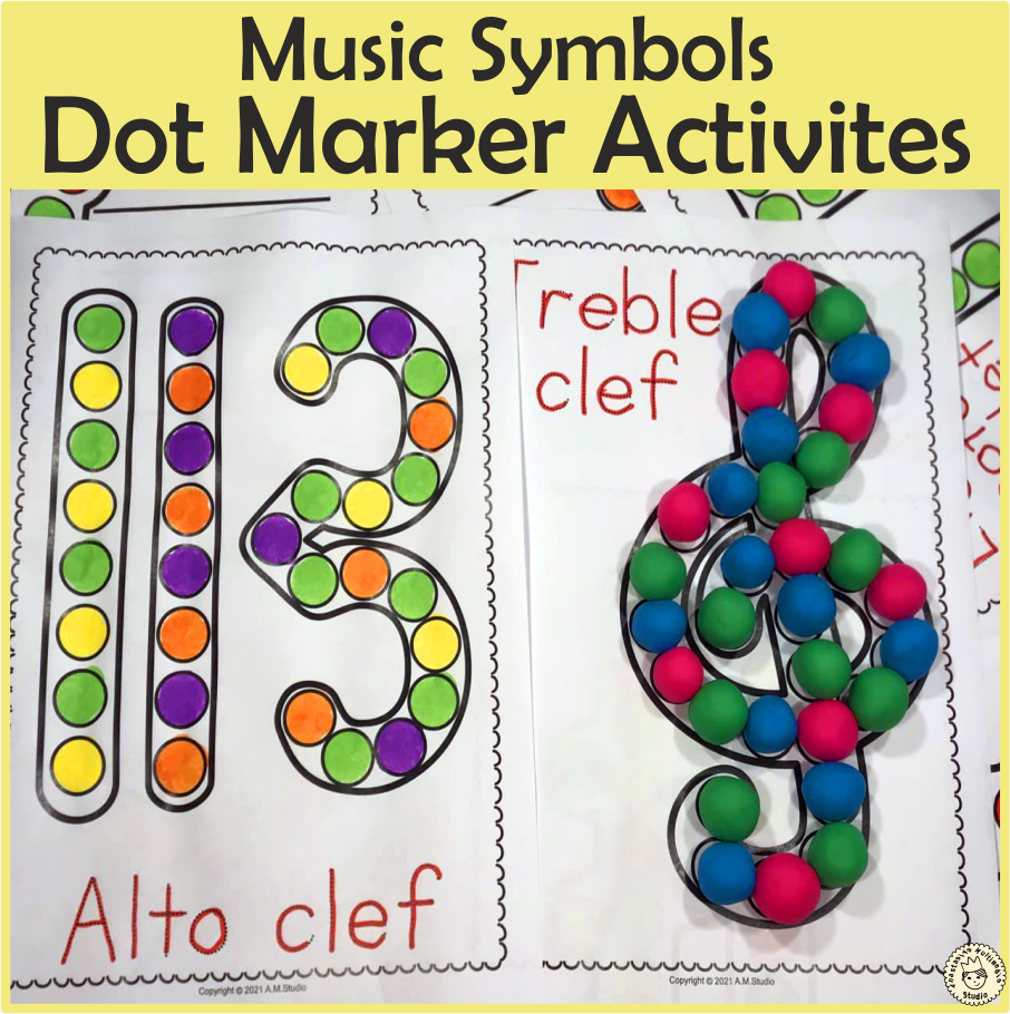 Music Notes & Symbols Dot Marker Activities (img # 2)