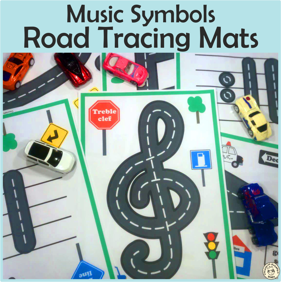 Music Notes & Symbols Road Tracing Mats (img # 1)