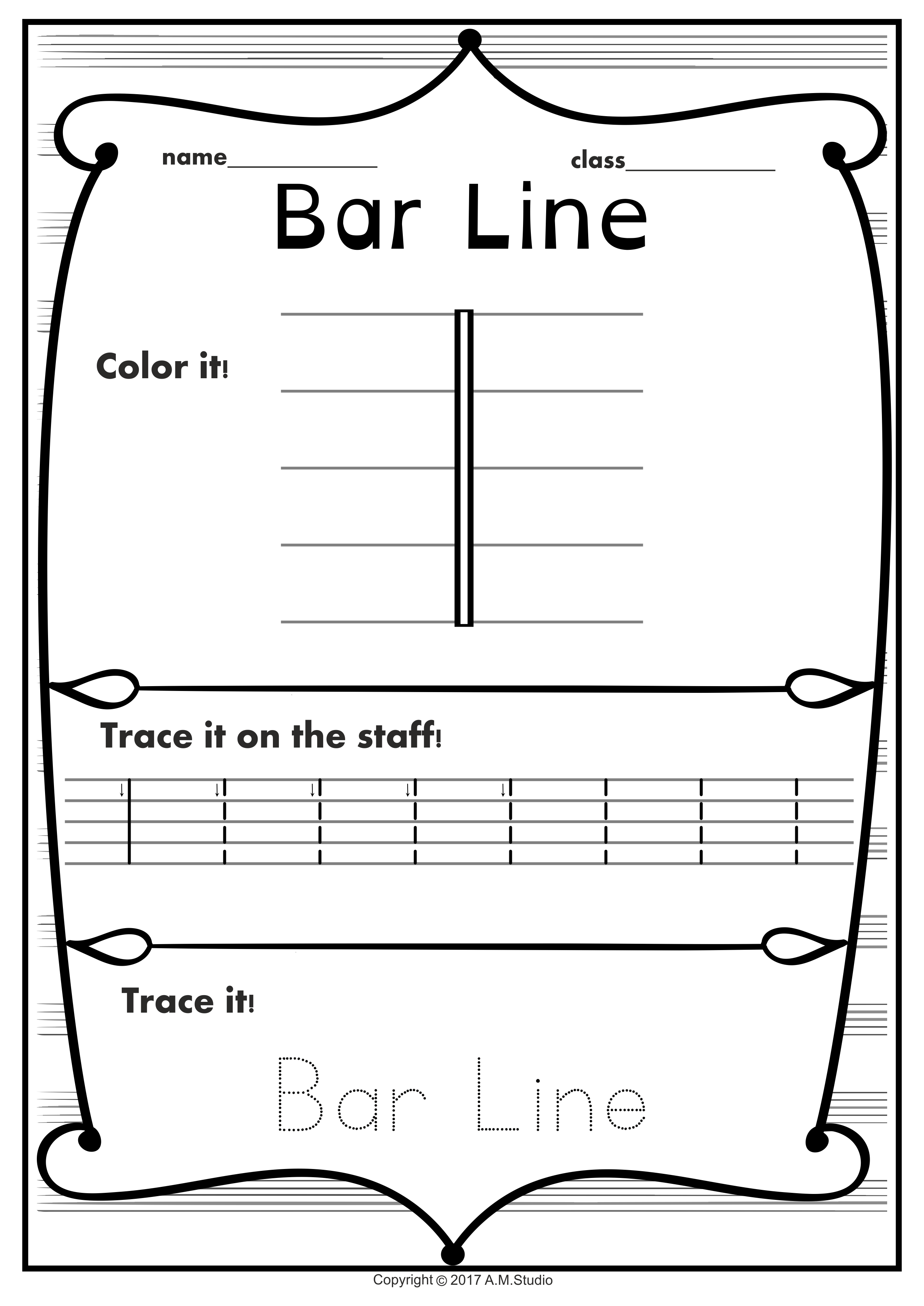 Music Trace and Color sheets (img # 2)