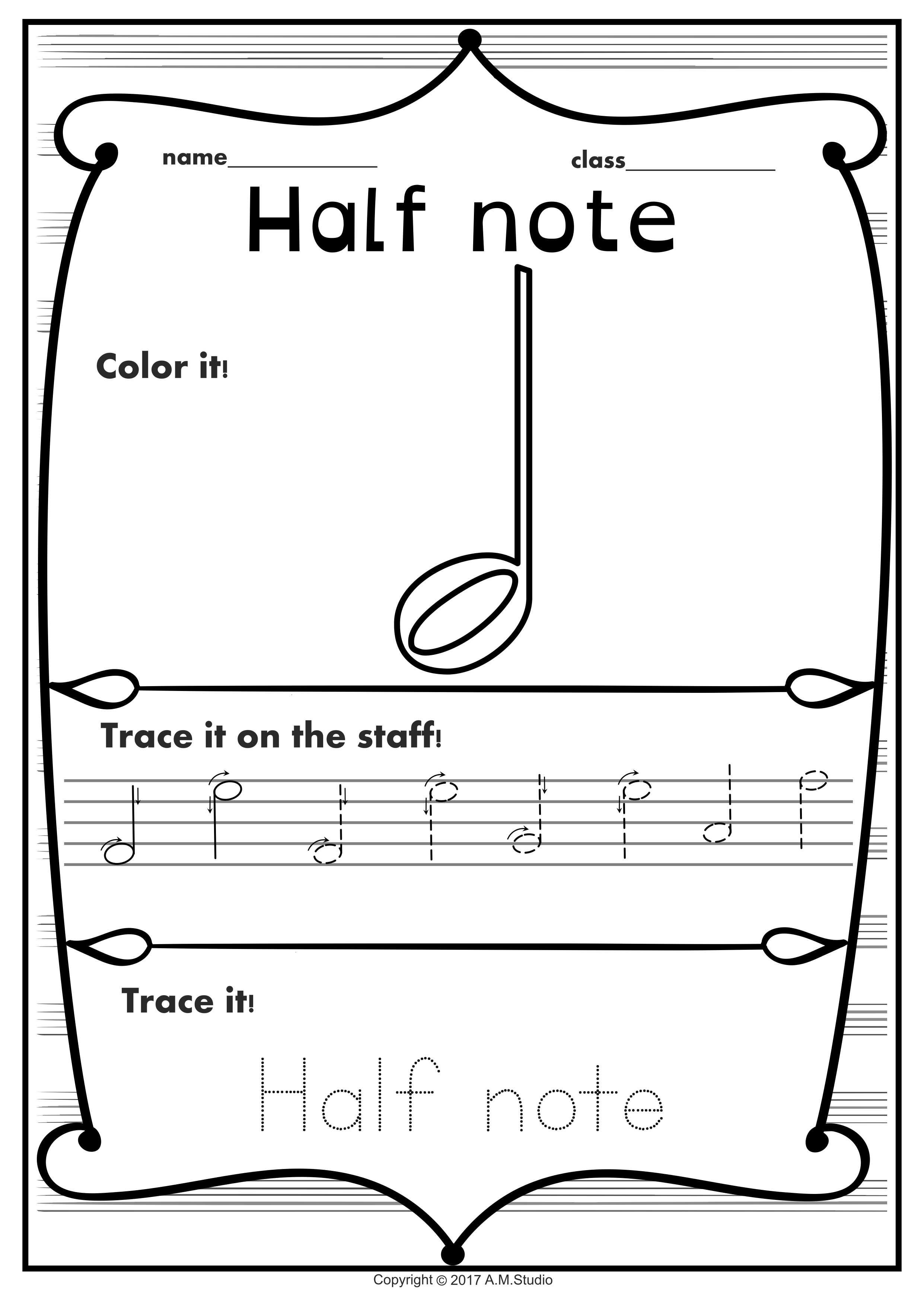Music Trace and Color sheets (img # 3)
