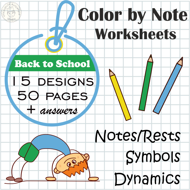 Music Worksheets Bundle | Back to School Themed (img # 2)