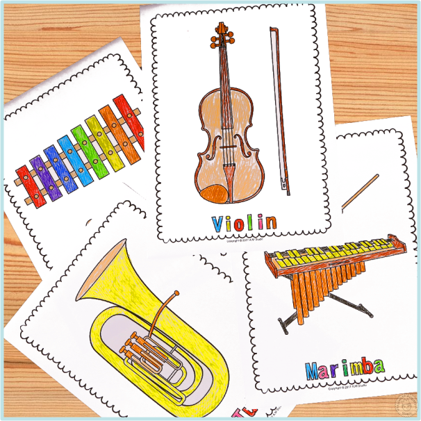 Musical Instruments Coloring Pages (img # 1)