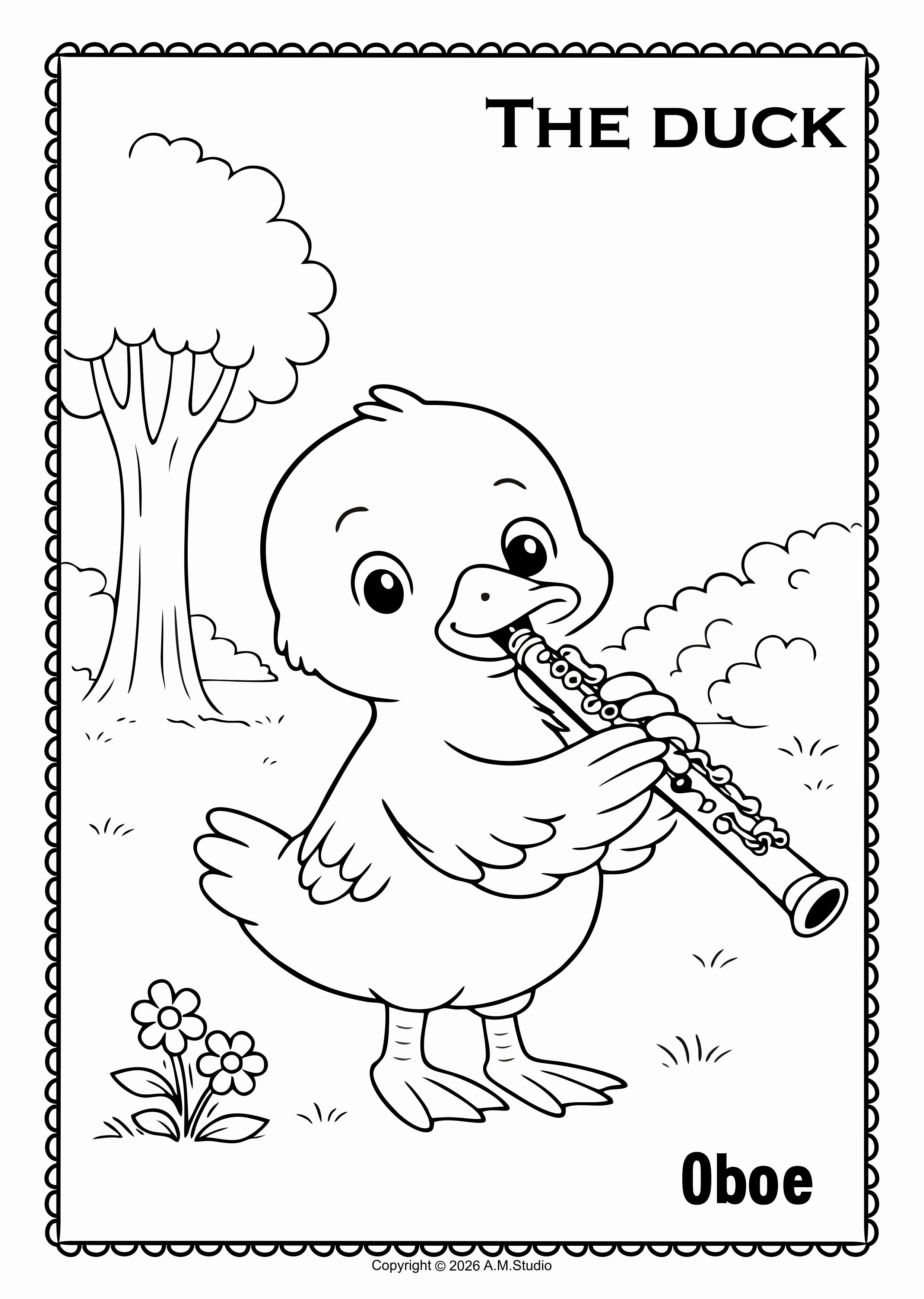 Peter and the Wolf Fun Listening & Coloring Music Worksheets for Kindergarten (img # 3)