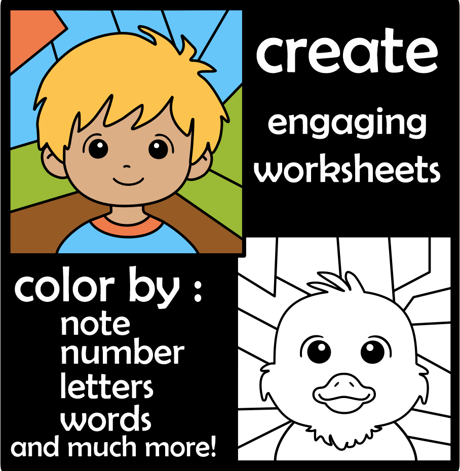 Peter and the Wolf Color by Code Clipart (img # 2)