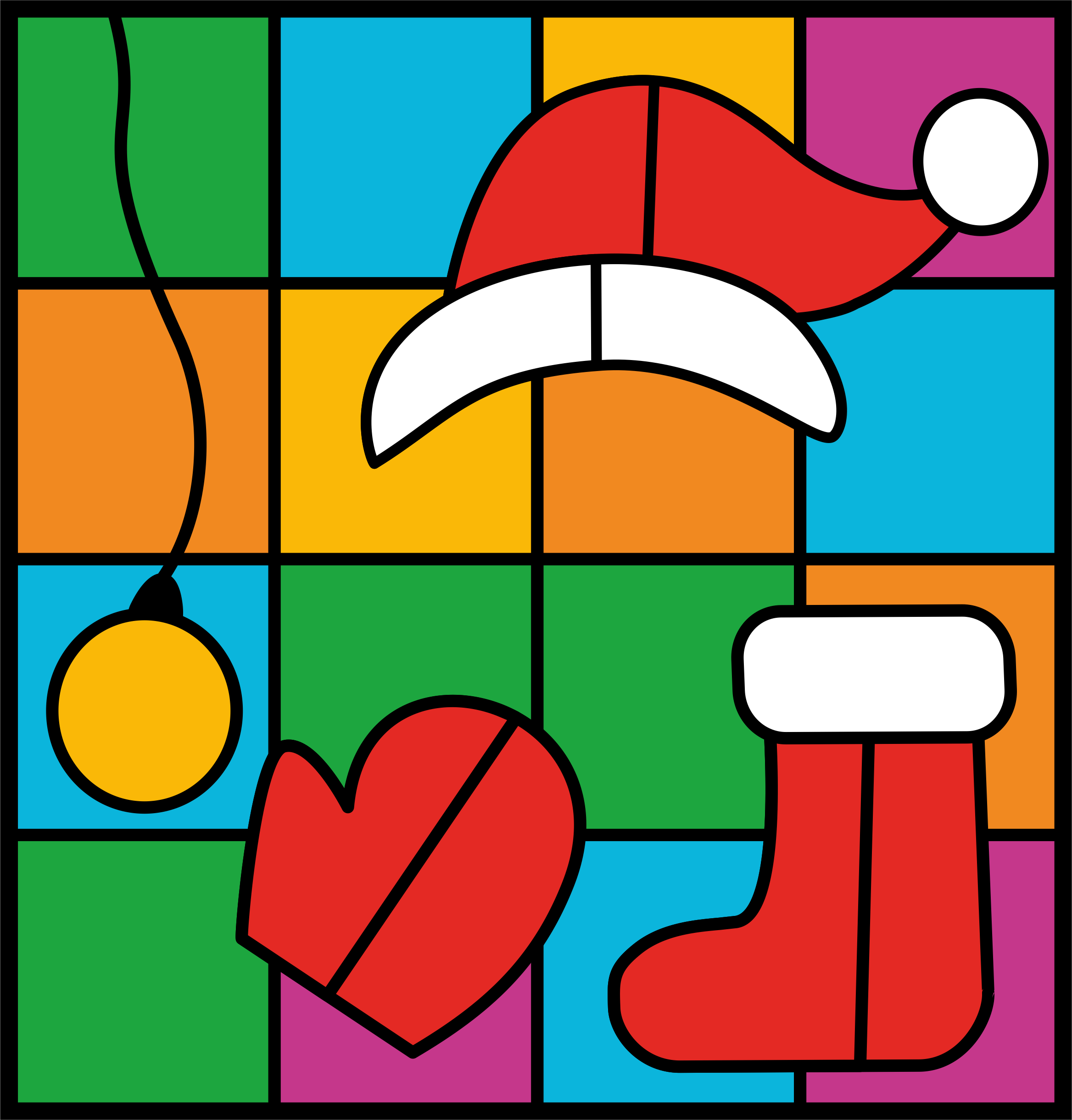 Christmas Color by Code Clip Art (img # 5)